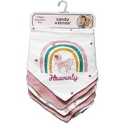 Wholesale - 5pk HEAVENLY BANDANA BIBS C/P 72, UPC: 191655236392